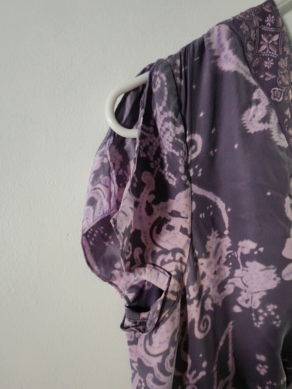 INC International Concepts Lavender and Purple Maxi Dress with V-Neck - Picture 8 of 9